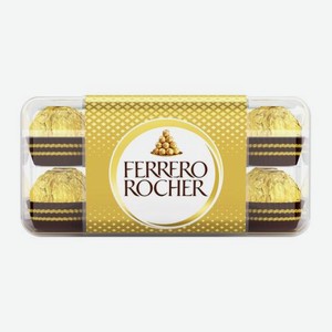 Конфеты Ferrero Rocher из молочного шоколада с начинкой из крема и лесного ореха 200г
