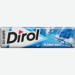 Жевательная резинка Dirol Ледяная мята со вкусом перечной мяты без сахара, 13.6г