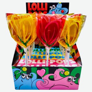 Карамель леденцовая «Петруша» Тюльпан Ассорти со вкусом манго малины Беларусь 40 г, 1 шт в ассортименте