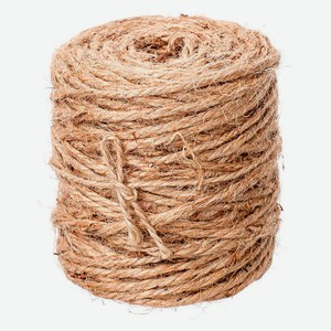 Веревка джут флористическая Шпагат джутовый для цветов и подарков натуральный 3мм х 50м, 1 шт