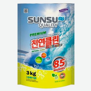 Стиральный порошок для стирки цветного белья Sunsu Quality концентрат Корея, 3 кг