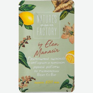 Шоколад Natures Own Factory Гречишный с имбирем и лимоном 20г, 20 г
