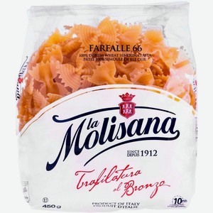 Макароны La Molisana Farfalle №66 бантики 450г, 450 г