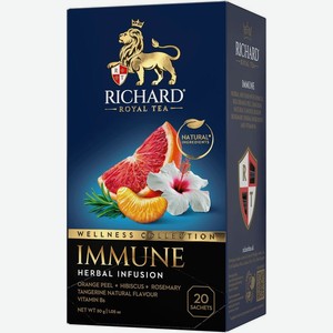 Чай фруктовый Richard Wellness Collection Immune 20х1.5г, 20 шт