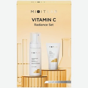 Набор Mixit Сияние и тонус: пенка очищающая и крем для всех типов кожи 280 г