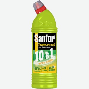 Средство чистящее SANFOR Лимонная свежесть, универсал, 750г