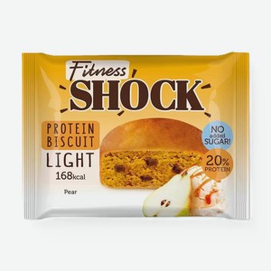 Бисквит протеиновый FitnesShock Груша (без сахара) 40 г