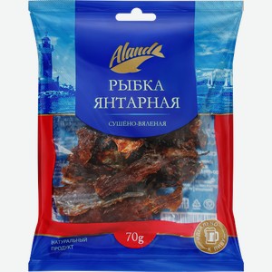 Рыбка Янтарная сушеная Аланд с перцем, 70 г