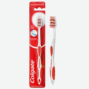 Зубная щетка Colgate Классика Плюс средняя жесткость