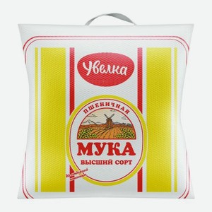 Мука пшеничная хлебопекарная высшего сорта Увелка 5кг