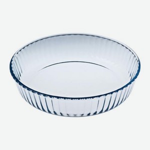 Форма для запекания круглая стеклянная Гранд-Трейд d-26см