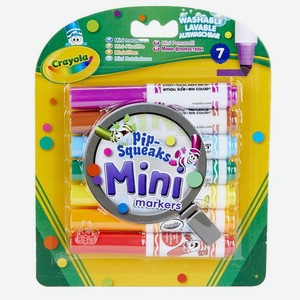 CRAYOLA Смываемые мини-фломастеры Mini Washable Markers, 7 шт.