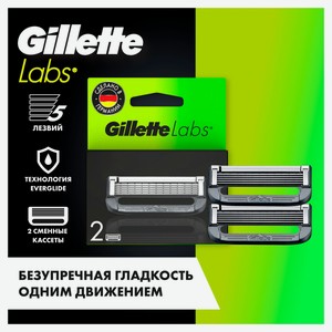Cменные кассеты для бритья Gillette Labs Германия, 2 шт