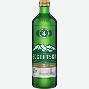 Вода Ессентуки №4 минеральная природная питьевая лечебно-столовая газированная 450мл, 450 мл