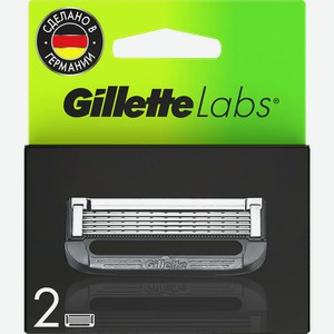 Кассеты сменные для бритья GILLETTE Labs для безопасных бритв, 2шт