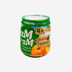 Пюре фруктовое Ам-Ам Персик с 4 месяцев 90 г