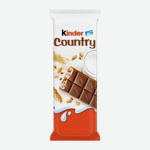 Молочный шоколад Country с молочно-злаковой начинкой Kinder 23.5г