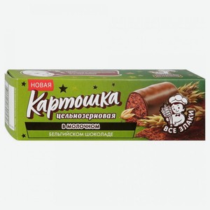 Продукт молочный ЗГДДОП Картошка цельнозерновая в молочном бельгийском шоколаде 10.5%, 60г