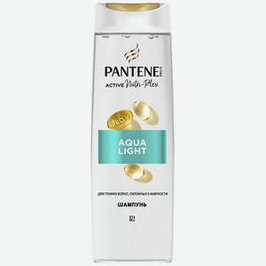 Шампунь для волос женский Pantene Aqua Light питательный, 400мл
