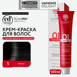 CONSTANT DELIGHT Краска для волос TEAM155, 1 черный, 100 мл