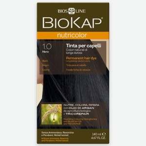 BIOKAP Краска для волос Nutricolor, чёрный натуральный тон 1.0
