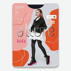 ALLURE Колготки детские  Ромбы  50 ден синий, размер 128-134