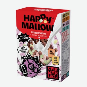 Готовый завтрак HAPPY MALLOW СМЕШАРИКИ мягким маршмеллоу, 24