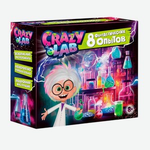 Игровой набор Crazy Lab научно-познавательный 8в1 для детей 8+, 155 г