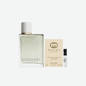 BURBERRY Набор: Туалетная вода Burberry Her + Парфюмерная вода Gucci Guilty Eau de Parfum Intense, 30 мл + 1.5 мл