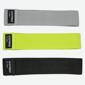 Набор фитнес-резинок тканевых Espado, 3 шт