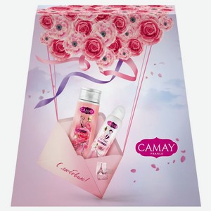 Набор подарочный Camay Романтик гель + дезодорант, 351 г
