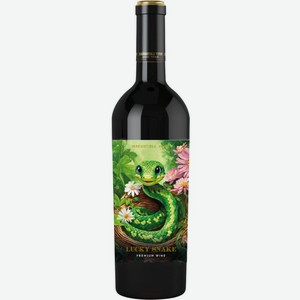 Вино Lucky Snake красное сухое 14% 0.75л, 750 мл