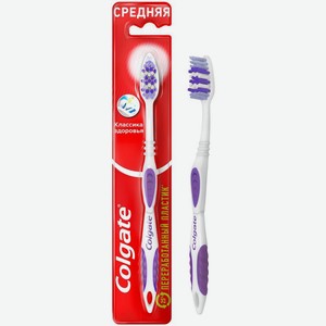 Зубная щетка Colgate Классика здоровья средней жесткости в ассортименте 1шт., 1 шт