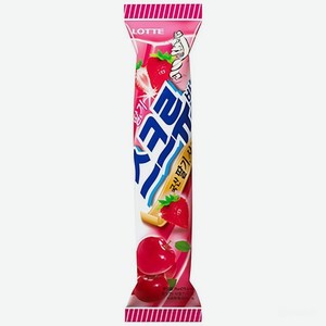 Мороженое Lotte Крутой бар со вкусом клубники и яблока 80г, 80 г