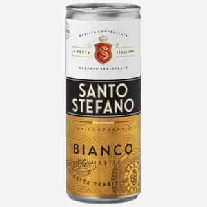 Сидр Santo Stefano Bianco белый полусладкий 0,25 л