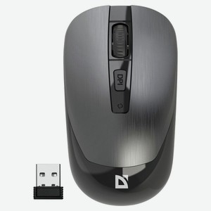 Мышь беспроводная Defender Wave MM-995 оптическая серая