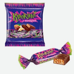 КОНФЕТЫ КРОКАНТ ГРИЛЬЯЖНЫЕ С МИНДАЛЕМ 180Г. Цена указана по карте  Премия . Цена без карты 73,66 руб
