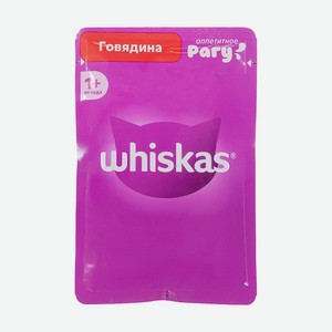 Корм влажный для кошек  Аппетитное рагу , Whiskas, говядина, 75 г