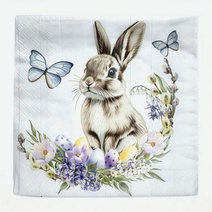 Салфетки бумажные трёхслойные Пасха 33*33см 20шт