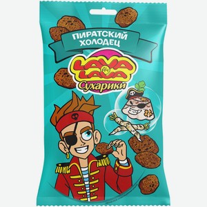 Сухарики Lava Lava ржаные со вкусом холодца с хреном, 30г