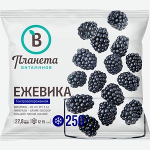 Ежевика быстрозамороженная ПЛАНЕТА ВИТАМИНОВ, 250г