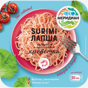 Лапша сурими МЕРИДИАН с креветкой, 130г