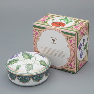 ИМПЕРАТОРСКИЙ ФАРФОРОВЫЙ ЗАВОД Туалетная коробочка  Фиалка надрезанная , 1 шт.