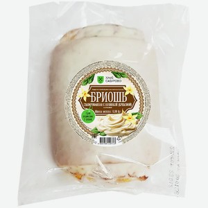 Бриошь глазированная Хлеб Сабурово с кремовой начинкой 80г