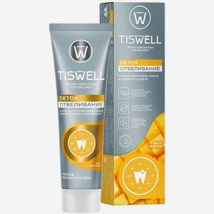 Зубная паста Tiswell Энзимная вкус манго с каолином отбеливающая 110г, 110 г