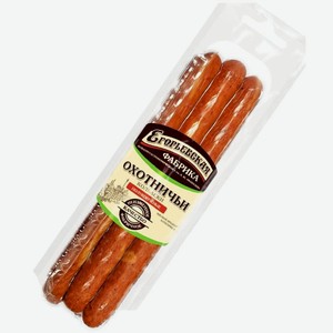 Колбаски Егорьевская КГФ Охотничьи по-Егорьевски полукопчёные, 300г, 300 г