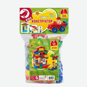 Конструктор АШАН Красная птица, 50 деталей