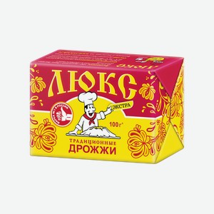 Дрожжи хлебопекарные Люкс Экстра прессованные 100 г