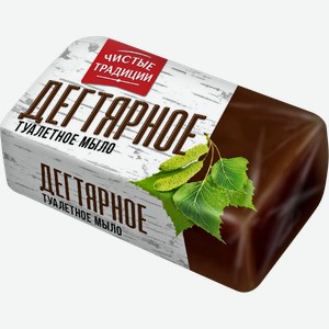 Мыло Чистые традиции туалетное Дегтярное твердое 140г