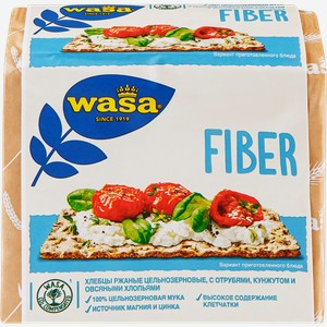 Хлебцы ржаные WASA цельнозерновые с пшеничными отрубями, кунжутом и овсяными хлопьями, 230 г